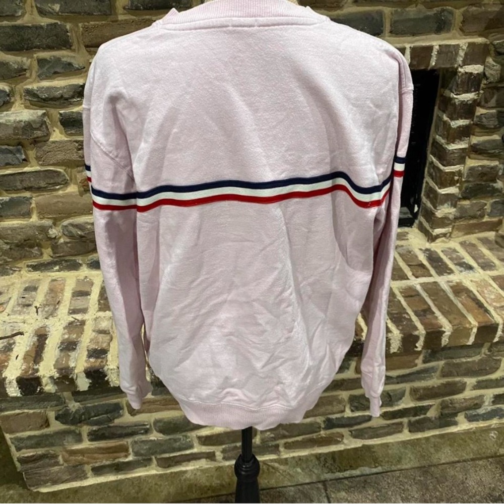 John Galt Y2K Retro Women's MED Sweatshirt Crewneck PAC Sun Pink - Picture 3 of 4